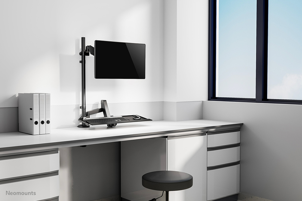 Neomounts DS90-325BL1 Zit-sta werkstation bureau 17-32" - gasveer
